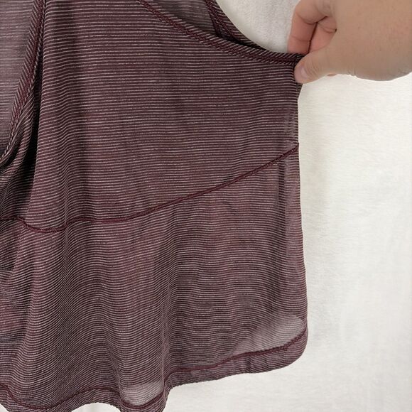 Lululemon Women's Sz 2/4 Heathered Plum Racerback Tank Top - Picture 5 of 7
